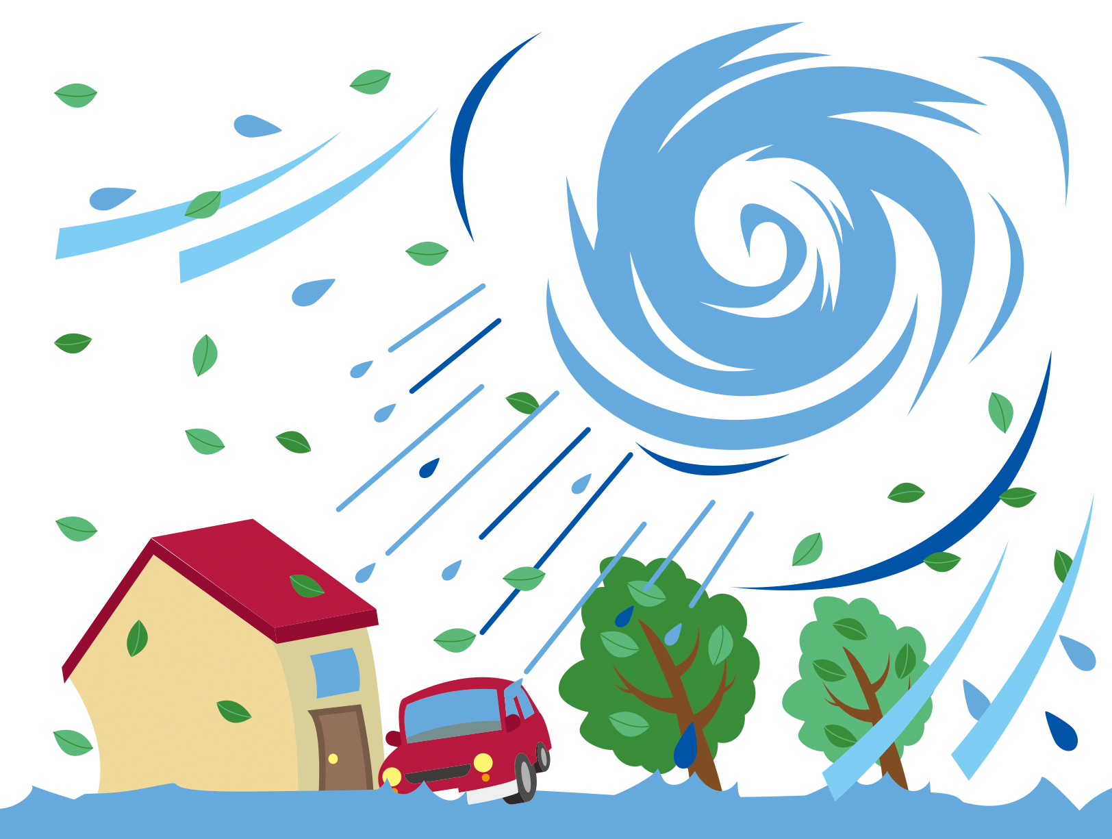 被水衝撃力イメージ