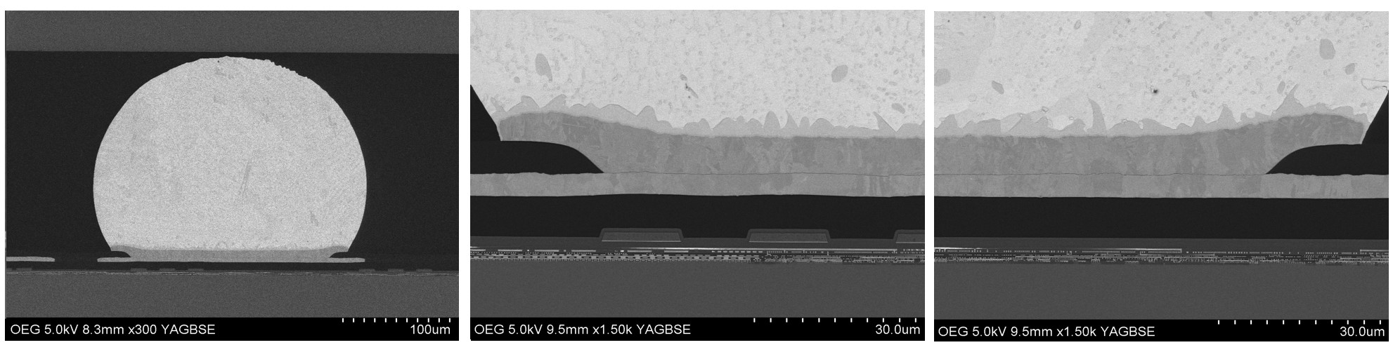 WLCSPのアウターバンプ観察事例