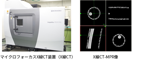 マイクロフォーカスX線CT装置、X線CT-MPR像