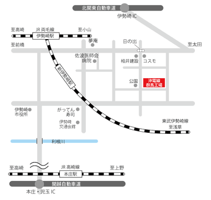 eモビリティテストセンターの地図